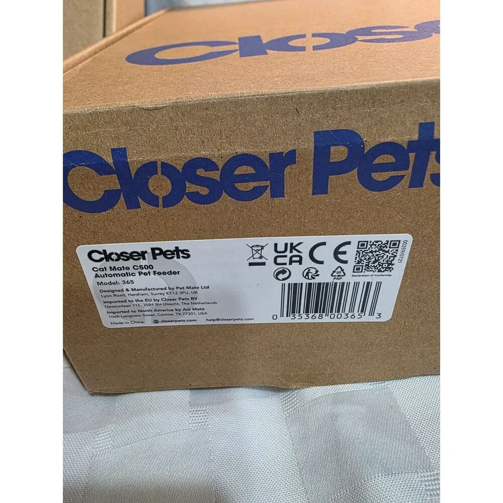 Cat Mate C500 Automatic Pet Feeder Stainless Bowls (Missing Ice Packs)